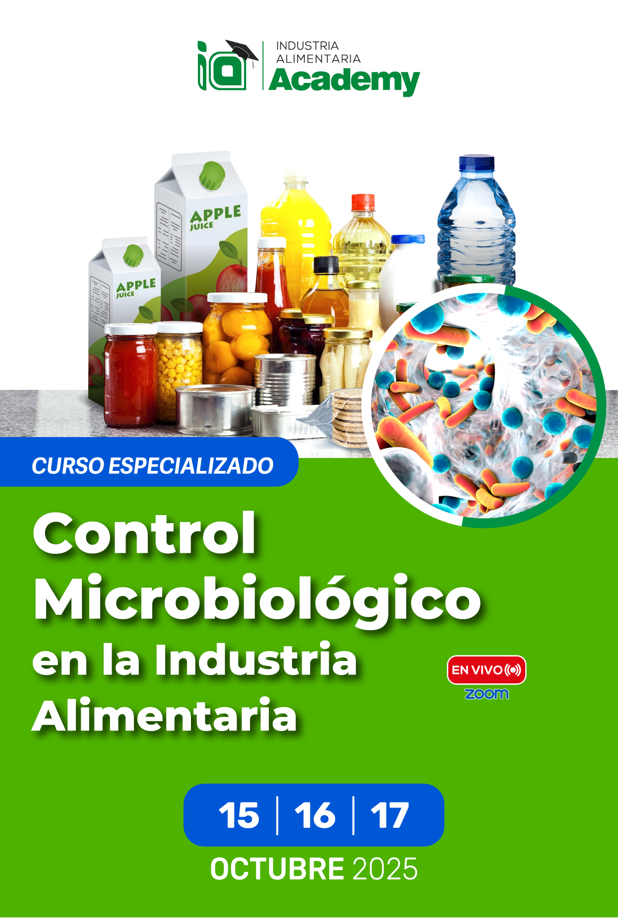 Curso Internacional:  CONTROL MICROBIOLÓGICO EN LA INDUSTRIA ALIMENTARIA